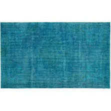 Apex Halı El Dokuması Vintage Yün-Pamuk Turkuaz Halı 19191 156 x 260 cm