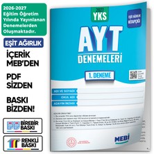 İnformal Yayınları 2027 Yks-Ayt Eşit Ağırlık Mebi Online Türkiye Geneli 1. Deneme Büyük Boy Renkli Baskı Ücreti