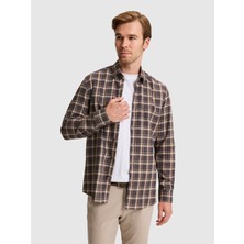 Cacharel Kahverengi Regular Fit Uzun Kollu Gömlek 50332034 VR029
