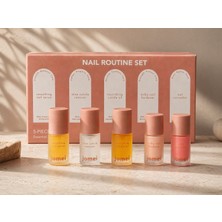 Tırnak Bakım Seti 5’li (Nail Routine Set) – Güçlendirici, Nemlendirici & Profesyonel Ev Bakımı