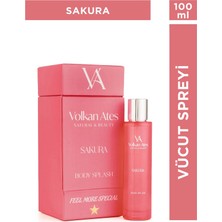 Volkan Ates Natural & Beauty Sakura Vücut Spreyi Cam Şişe 100 ml