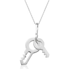 Inure Jewelry Gümüş Anahtar Bayan Kolye