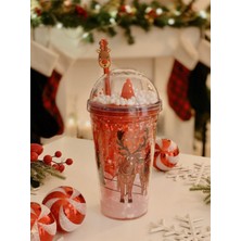 Tohana Happy New Year Yılbaşı Hediyei Pipetli Polikarbon Bardak 450 ML