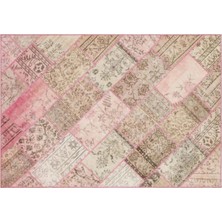 Apex Halı El Dokuması Patchwork Vintage Yün-Pamuk Multi Naturel Halı 35480 161 x 231 cm