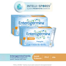 Enterogermina Aile 20 Flakon 4 Milyar Bacillus Clausii Sporu İçeren Probiyotik 2'li Paket