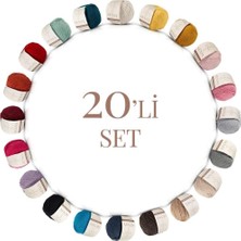 Odea Tr Premium 20 Adet 50GR Baby Soft Cotton Amigurumi ve Punch Ipi SET21