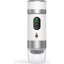 Odea Tr Obıess Taşınabilir Espresso Kahve Makinesi Beyaz Şarjlı Kapsül ve Öğütülmüş Kahve ile Uyumlu V3