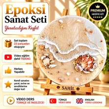 IQ ART by Natalie  Epoksi Reçine Başlangıç Seti 150 ml-Video Eğitimli Kendin-Yap Hobi ve Epoksi Sanat Seti - Premium Hediye