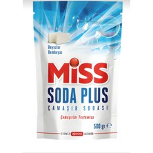 Miss Soda Plus Optik Etkili Beyaz Sabunlu El ve Matik Çamaşır Sodası 500GR