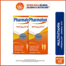Pharmaton Vitality_100 Tablet 2'li Avantaj Paketi