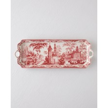 English Home Preston Stoneware Kayık Tabak 38 cm Bordo