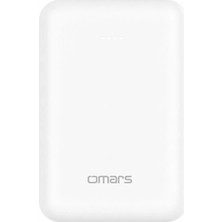 Omars 10000MAH Type-C ve USB Çift Çıkışlı Pd 20W Hızlı Şarj Destekli Mini Powerbank