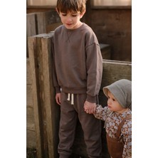 Cigit Basic Karyoka Detaylı Sweatshirt Takım S.vizon