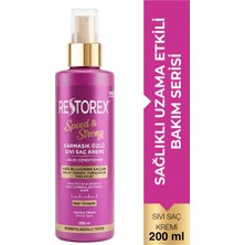 Restorex Speed Strong Işıltılı Bakım Sıvı Saç Kremi 200 Ml - Sarmaşık Özlü, Sağlıklı Uzama, Dökülme Karşıtı