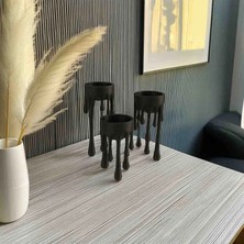 3'lü Modern Masa Üstü Şamdanlık