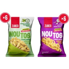 Züber Noutos Yoğurt ve Mevsim Yeşillikleri 55g x 6 Adet + Ekşi Krema ve Soğan 55g x 6 Adet