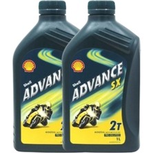 Shell 2t Sx 1 Lt 2 Zamanlı Mineral Motosiklet Yağı 2'li
