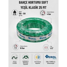 Erol Teknik Bahçe Hortumu Soft Yeşil Klasik 25 mt