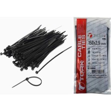 Tork Siyah Kablo Bağı 2.5-150 (100 ADET) (2 PAKET)