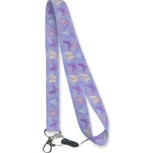 Royalvance Pastel Kelebek Boyun Askı Ipi