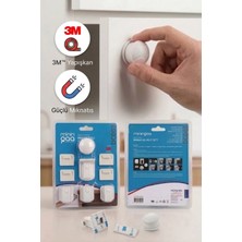Miningaa Pratik Montajlı Manyetik Çocuk Kilidi - 10 Parça Full Set (4 Kilit + 4 Plaka + Hizalama Aparatı)