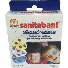 Sanitabant Göz Kapama Bandı 5x6.2 cm Oval Şekilli Hipoalerjenik 240 Adet 24 Lü 10 Kutu