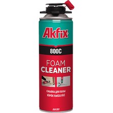 Akfix 800C Köpük Tabancası Temizleme Spreyi 500 ml Poliüretan Köpük İçin Etkili Çözüm
