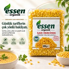 Essen Organik Sarı Mercimek 500 gr