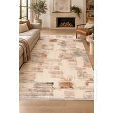 Ally Carpet Tivoli Krem Vizon Modern Oturma Odası Halısı Robot Süpürgeye Uyumlu Kolay Temizlenebilir Polyester 9