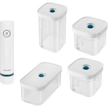 Zwilling Zwıllıng Fresh&save Cube Vakum Başlangıç Seti S/m 5-Parça Şeffaf-Akdeniz Mavisi