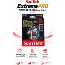 Sandisk Extreme Pro 64GB 200MB/S Sdxc Hafıza Kartı