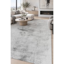 Ally Carpet Ganis Kaos Peluş Halı Gri Ekstra Yumuşak Kaymaz Tabanlı 2 cm Hav Yüksekliği Tüy Dökmez Toz Tutmaz Po
