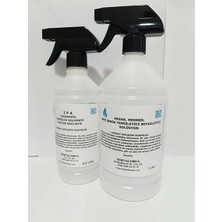 Bemtaş Kimya Mezar, Mermer, Sert Zemin Temizleyici Beyazlatıcı Solüsyon (1 Litre) + Ipa Izopropil Temizlik Solventi %99 Saflıkta ( 0,5 Litre) Spreyli Şişe