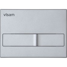 Visam Karina İki Kademeli Mat Krom Buton 226mm Uzunluk 11mm Genişlik 165mm Yükseklik