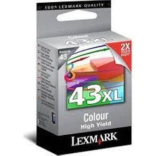 Lexmark 43XL   18YX143E Orijinal Renkli Kartuş X9350