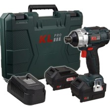 KL Pro 18VOLT/5.0AH Li-Ion Çift Akülü Darbeli Vidalama KLDV18B-50 180 Nm Tork Gücü ile Ergonomik Tasarım