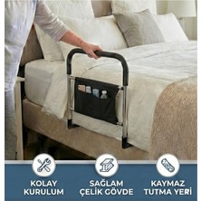 Medikalcim Yatak Yanı Destek Bariyeri - Yaşlı ve Hastalar Için Tutunma, Kalkma, Doğrulma Aparatı