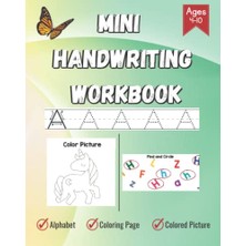 Pratik Ev Mini Handwriting Workbook (5.5in x 7.5in) For Ages 4-10: Colored Pictures; Writing Worksheet, Tracing Letters, And Colorıng Pages 4 In1 Specıal: ... And Coloring Pages: 4 In 1; Perfect Size