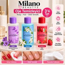 Milano Beautys Oje Temizleyici 3'lü Set