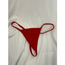 Saklı Dolap Kırmızı Tanga Külot String - SKLDLP1109-3710