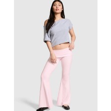 Victoria's Secret Foldover Waist Super Flare Leggings