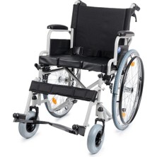 Medikalcim Tekerlekli Sandalye | Wc Özellikli, 50 cm Oturum, Refakatçi Frenli, Çelik Gövde DM-550