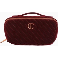 Charlotte Tilbury Large Velvet 5 Bölmeli Makyaj Organizer Çantası