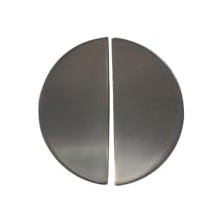 Pratik Ev System 4716 Yarım Daire Kulp Oval Füme SSY4716 0016 Bbn, 16 Mm, Tek Adet, Tek Ebat, Füme Renk