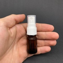 Pratik Ev Şişe; 5 ml Amber Cam Beyaz Spreyli, 5 cc Kahverengi Spreyli Boş Şişe x 6 Adet
