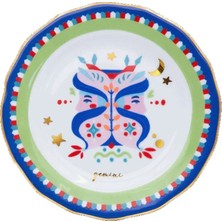 Baci Milano Zodiac Vibe Cake Plate Gemini 16 cm