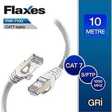Pratik Ev FNK-710G 10M Cat 7 S/ftp Patch Kablo, Gri