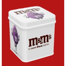 M&m's It's More Fun Togetter Beyaz Teneke Kutu 112 gr Çikolata Kaplı Yer Fıstıklı Draje