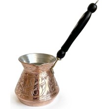 Pratik Ev Bakır Cezve 580 Ml, No:3; Oyma Işçiliği