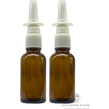Pratik Ev 1 Oz Boş Doldurulabilir Amber Cam Burun Püskürtücüsü, 2 Paket
